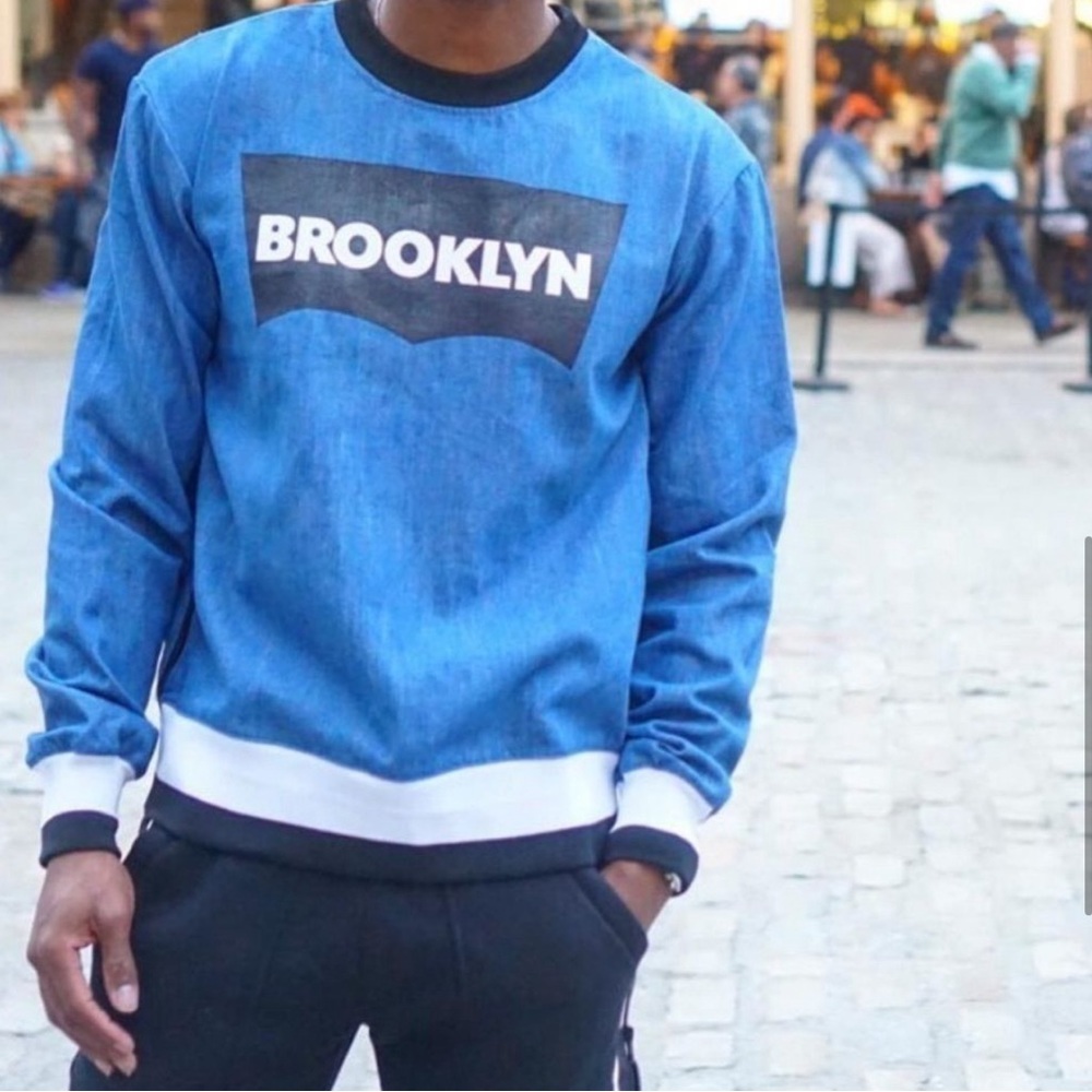 Defend Brooklyn DFBK oversized sweatshirt with awesome zipper detail size S